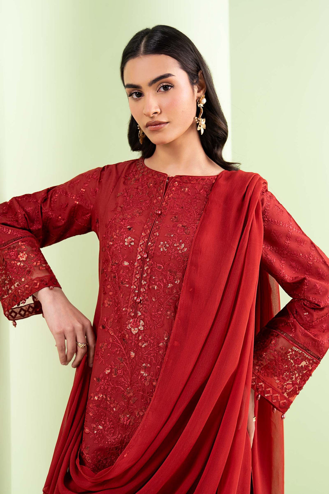 Maria B | Eid Collection 26 | 3 Piece Embroidered Lawn Suit - House Of Hania
