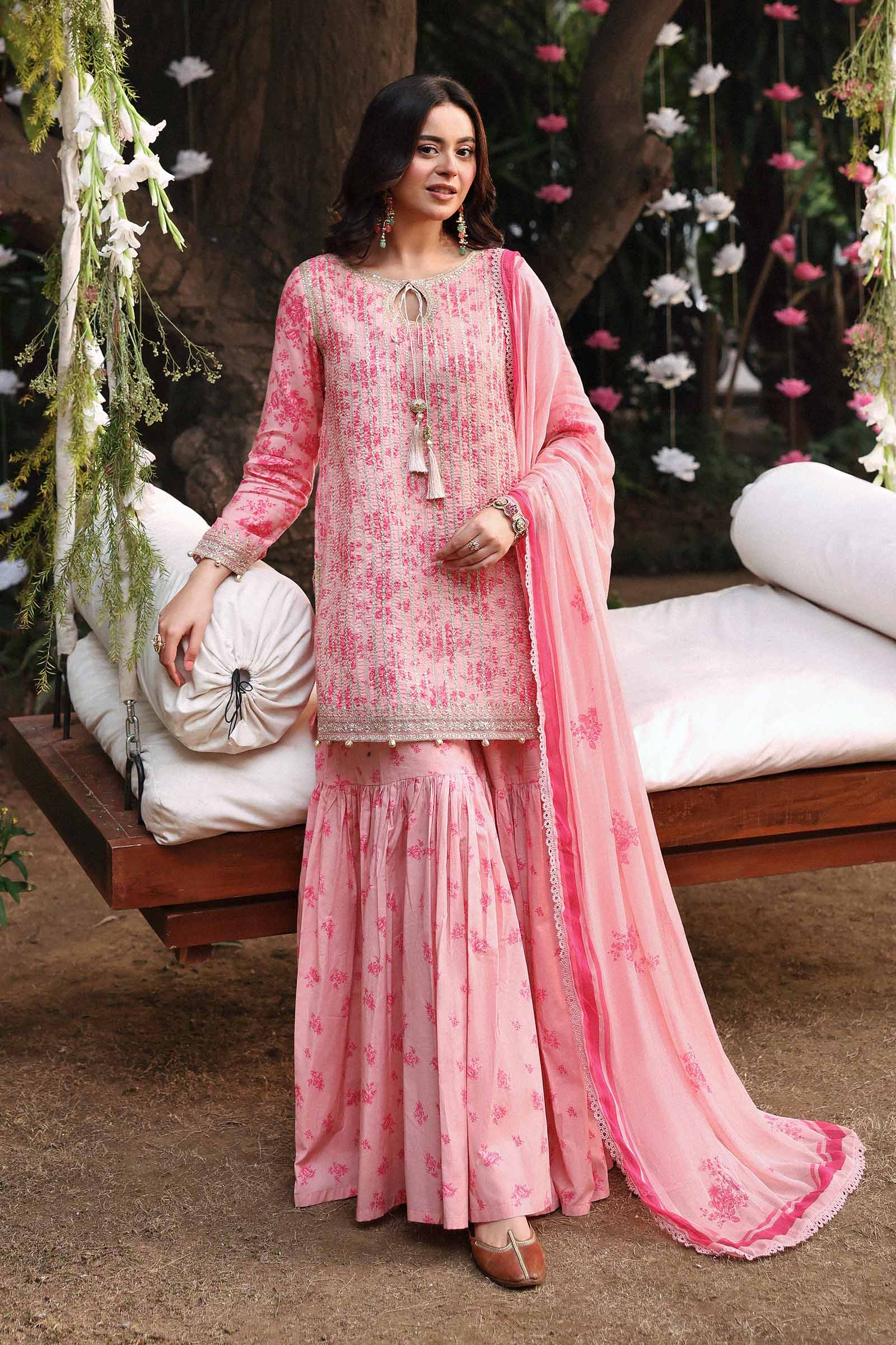 Maria B | Eid Collection 26 | 3 Piece Embroidered Lawn Suit - House Of Hania