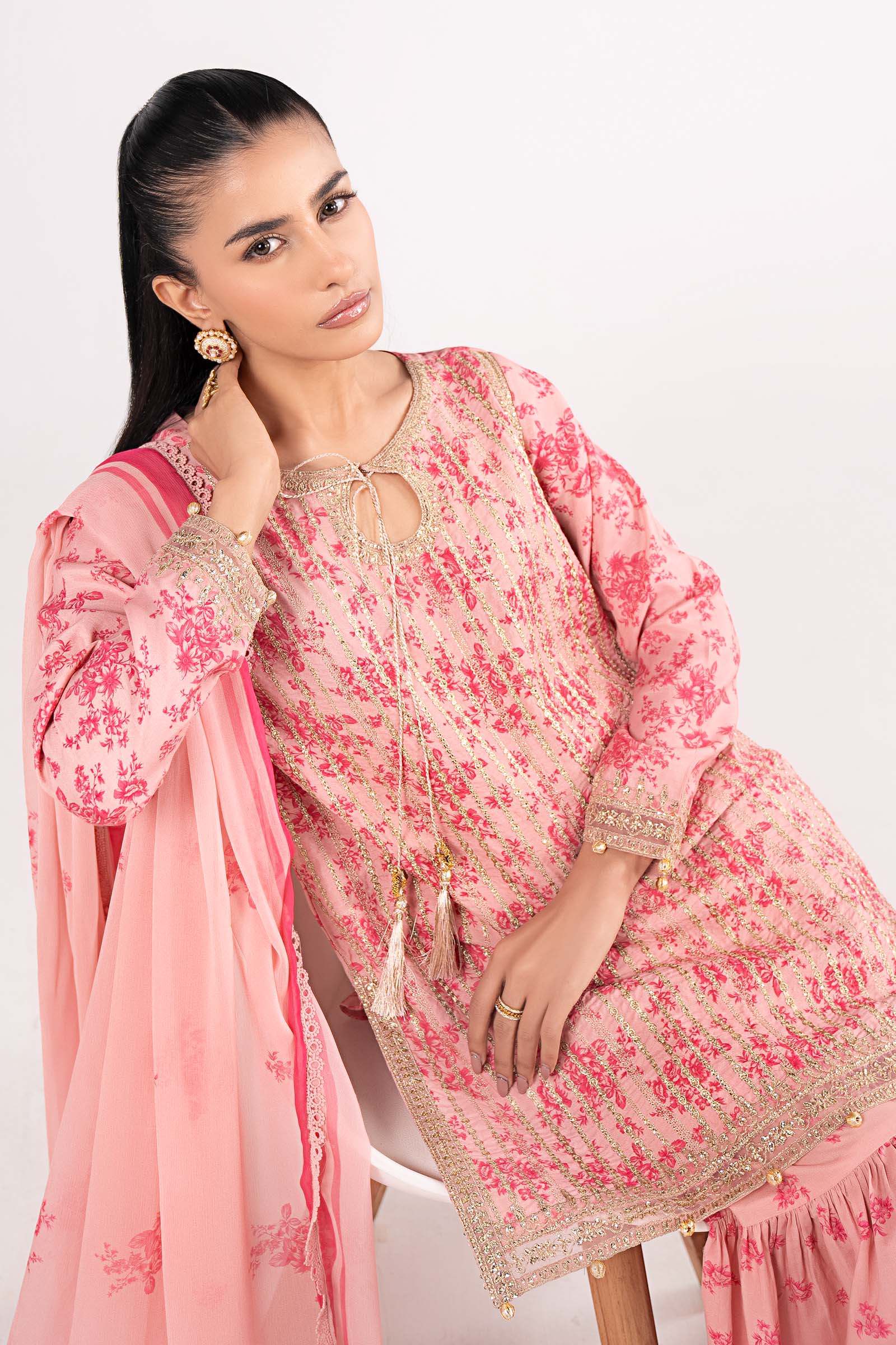 Maria B | Eid Collection 26 | 3 Piece Embroidered Lawn Suit - House Of Hania