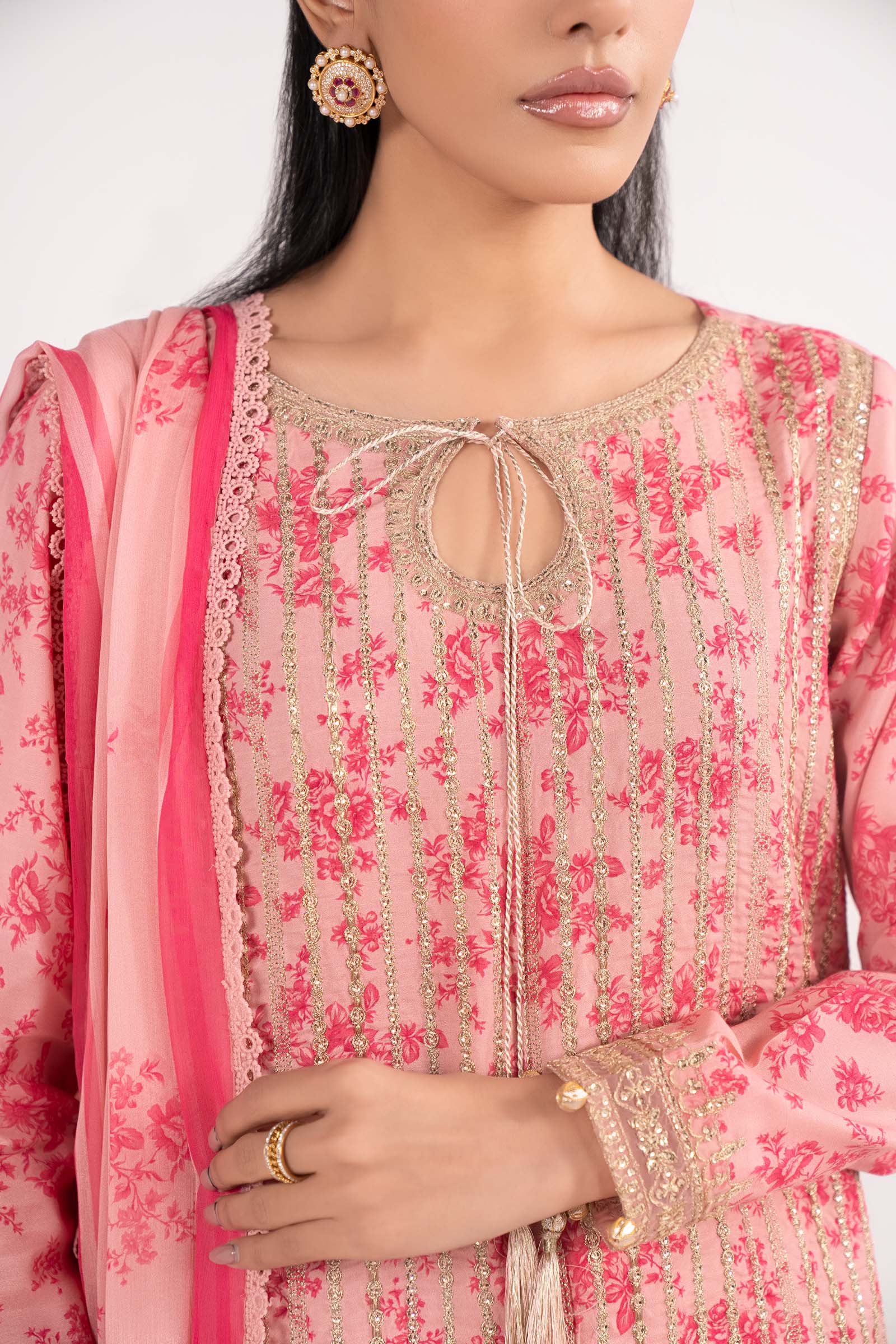 Maria B | Eid Collection 26 | 3 Piece Embroidered Lawn Suit - House Of Hania
