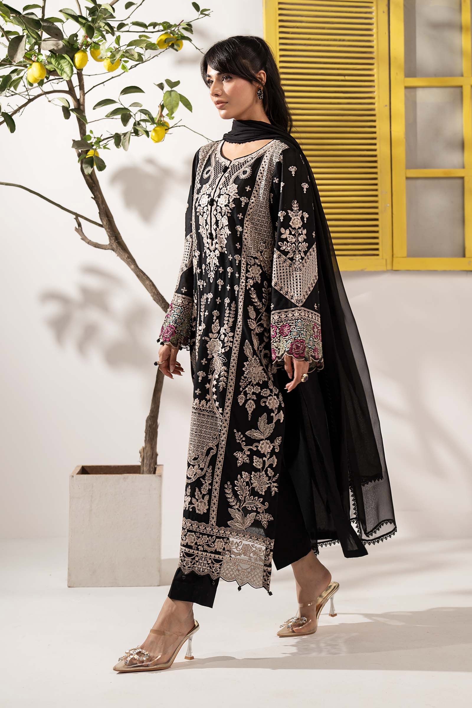 Maria B | Eid Collection 26 | 3 Piece Embroidered Lawn Suit - House Of Hania