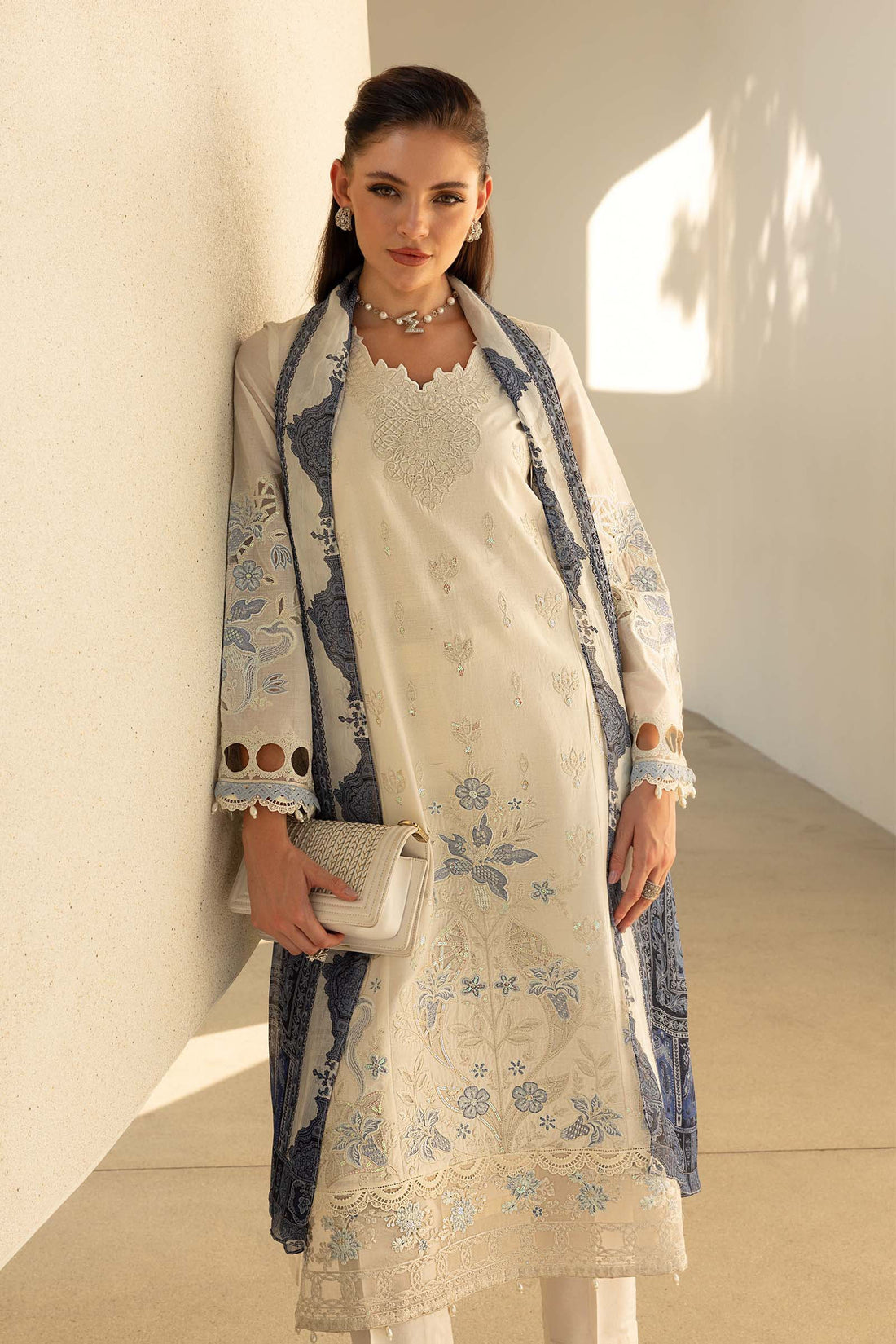 Maria B | Eid Collection 26 | 3 Piece Embroidered Lawn Suit - House Of Hania