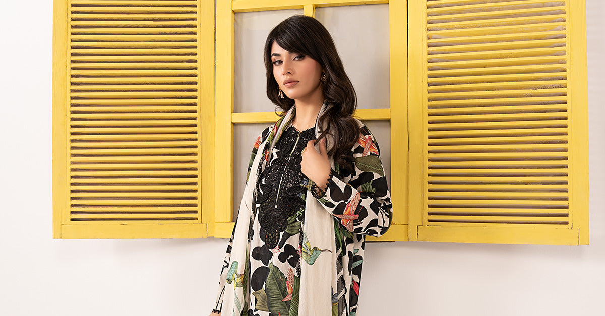 Maria B | Eid Collection 26 | 3 Piece Embroidered Lawn Suit - House Of Hania