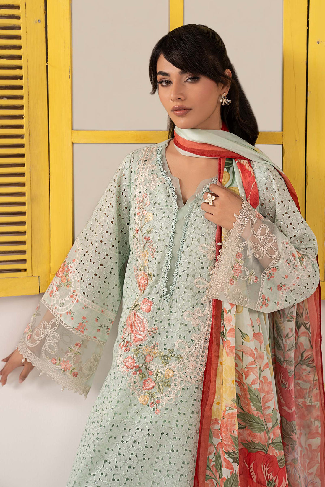 Maria B | Eid Collection 26 | 3 Piece Embroidered Lawn Suit - House Of Hania