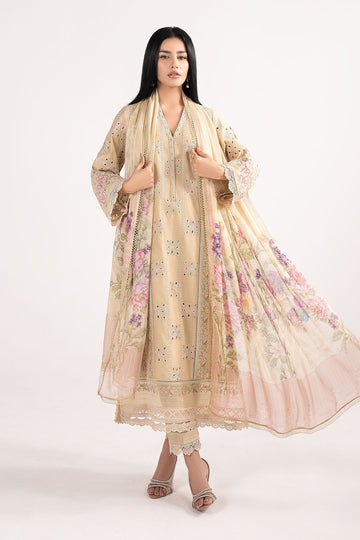 Maria B | Eid Collection 26 | 3 Piece Embroidered Lawn Suit - House Of Hania