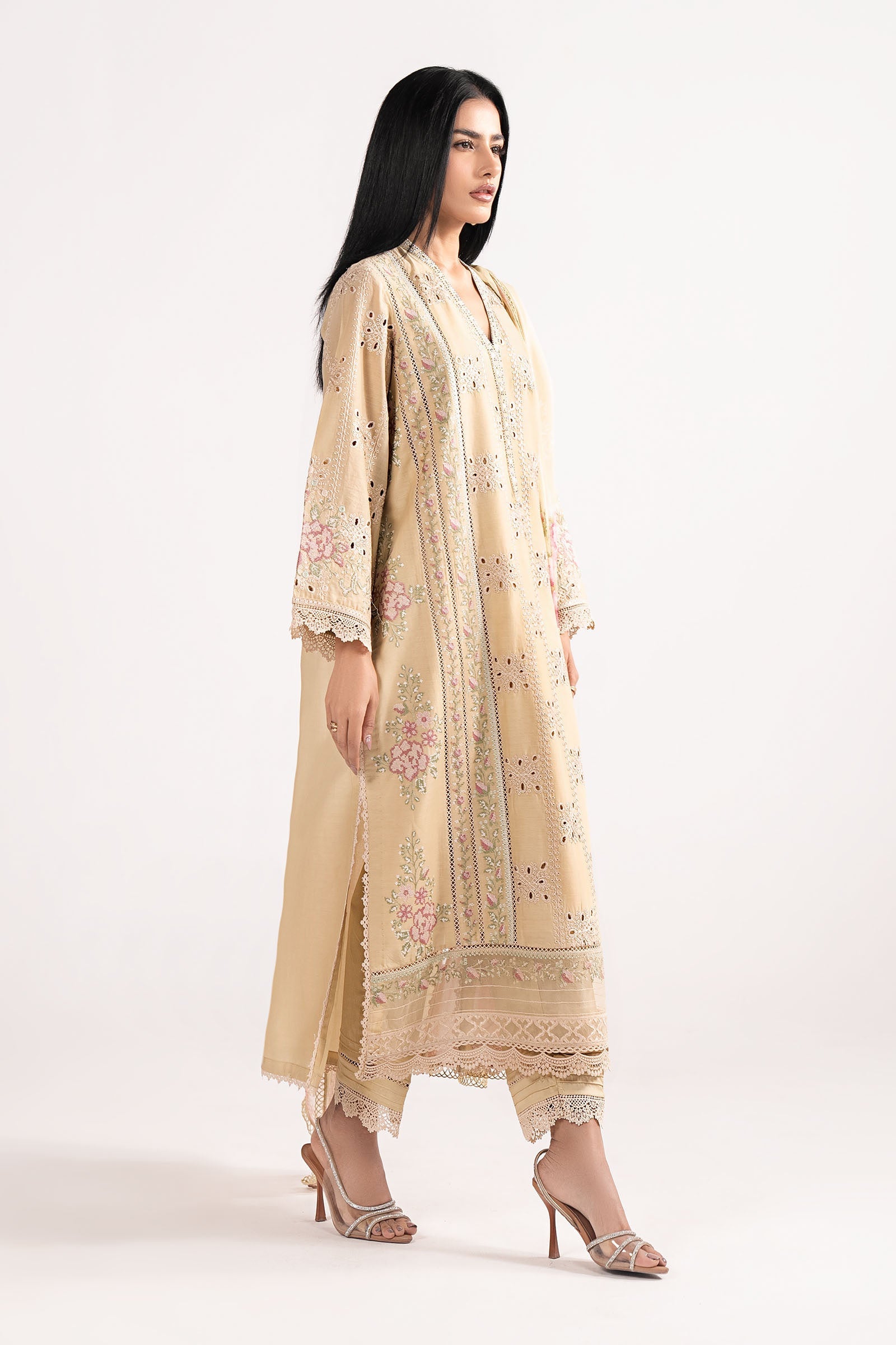 Maria B | Eid Collection 26 | 3 Piece Embroidered Lawn Suit - House Of Hania