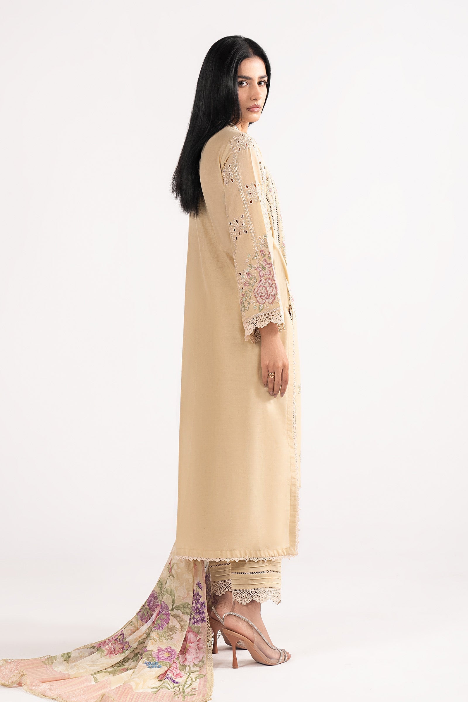 Maria B | Eid Collection 26 | 3 Piece Embroidered Lawn Suit - House Of Hania