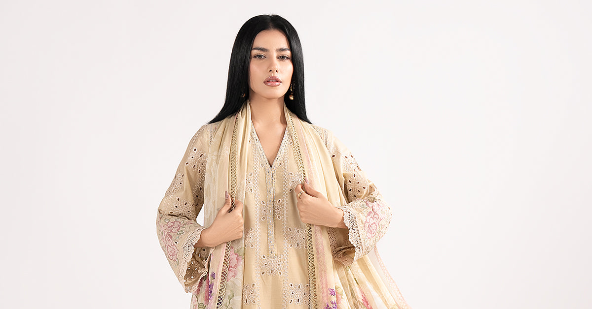 Maria B | Eid Collection 26 | 3 Piece Embroidered Lawn Suit - House Of Hania