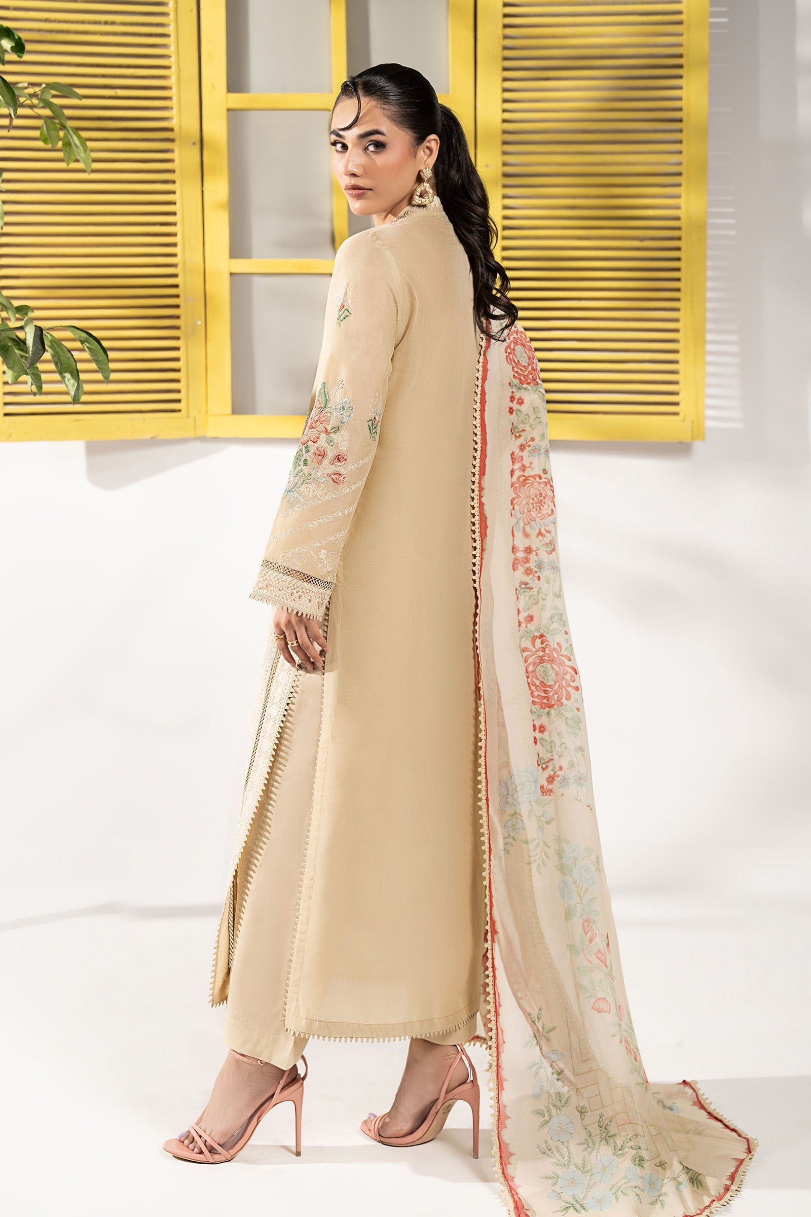Maria B | Eid Collection 26 | 3 Piece Embroidered Lawn Suit - House Of Hania