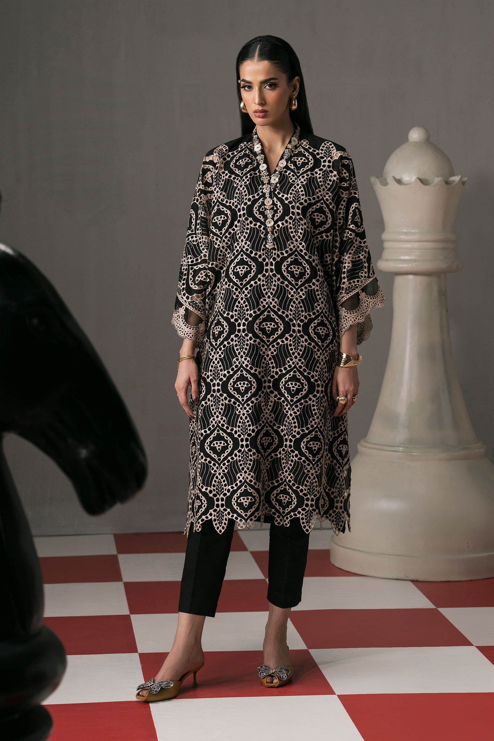 Maria B | Eid Collection 26 | 3 Piece Embroidered Lawn Suit - House Of Hania