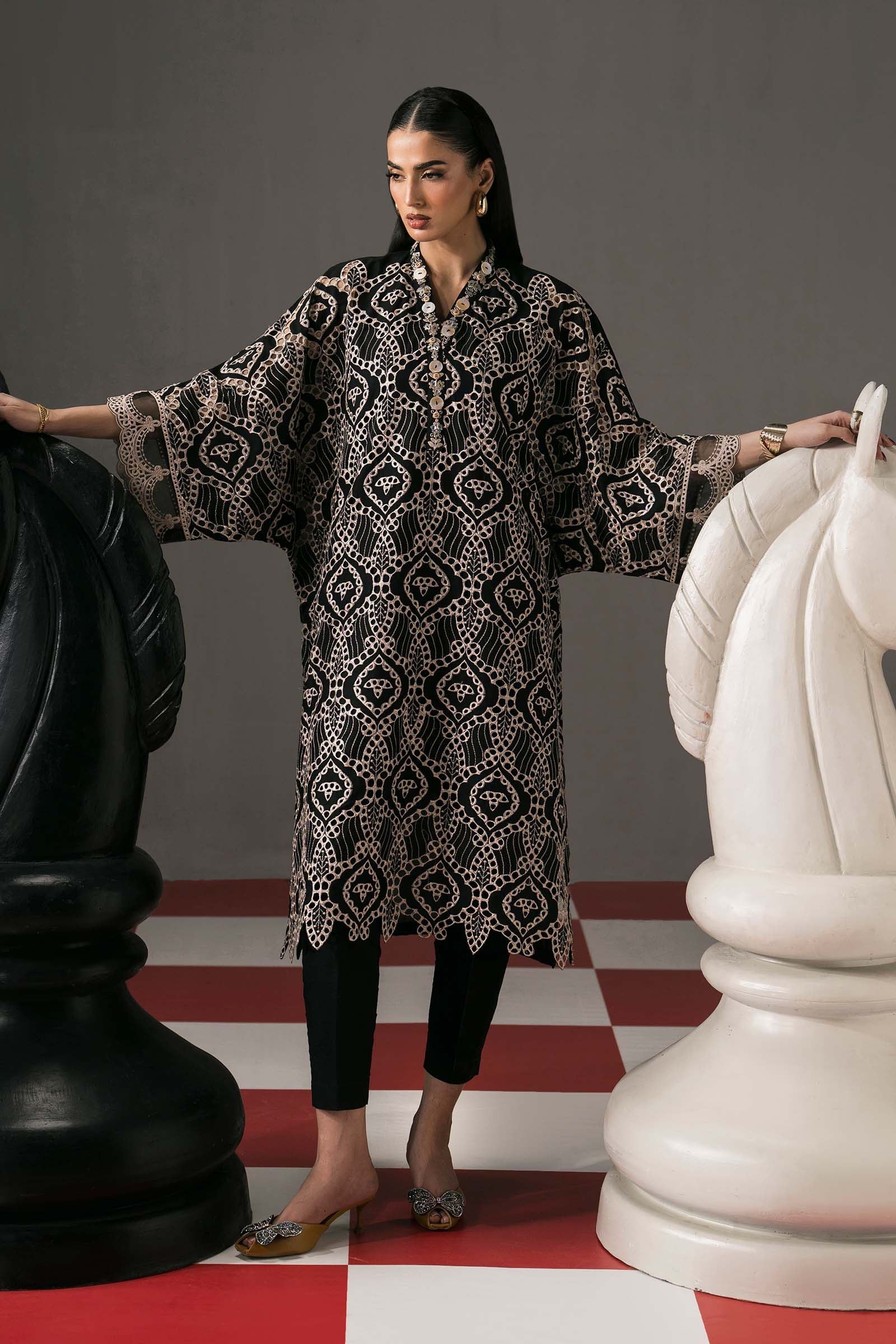 Maria B | Eid Collection 26 | 3 Piece Embroidered Lawn Suit - House Of Hania