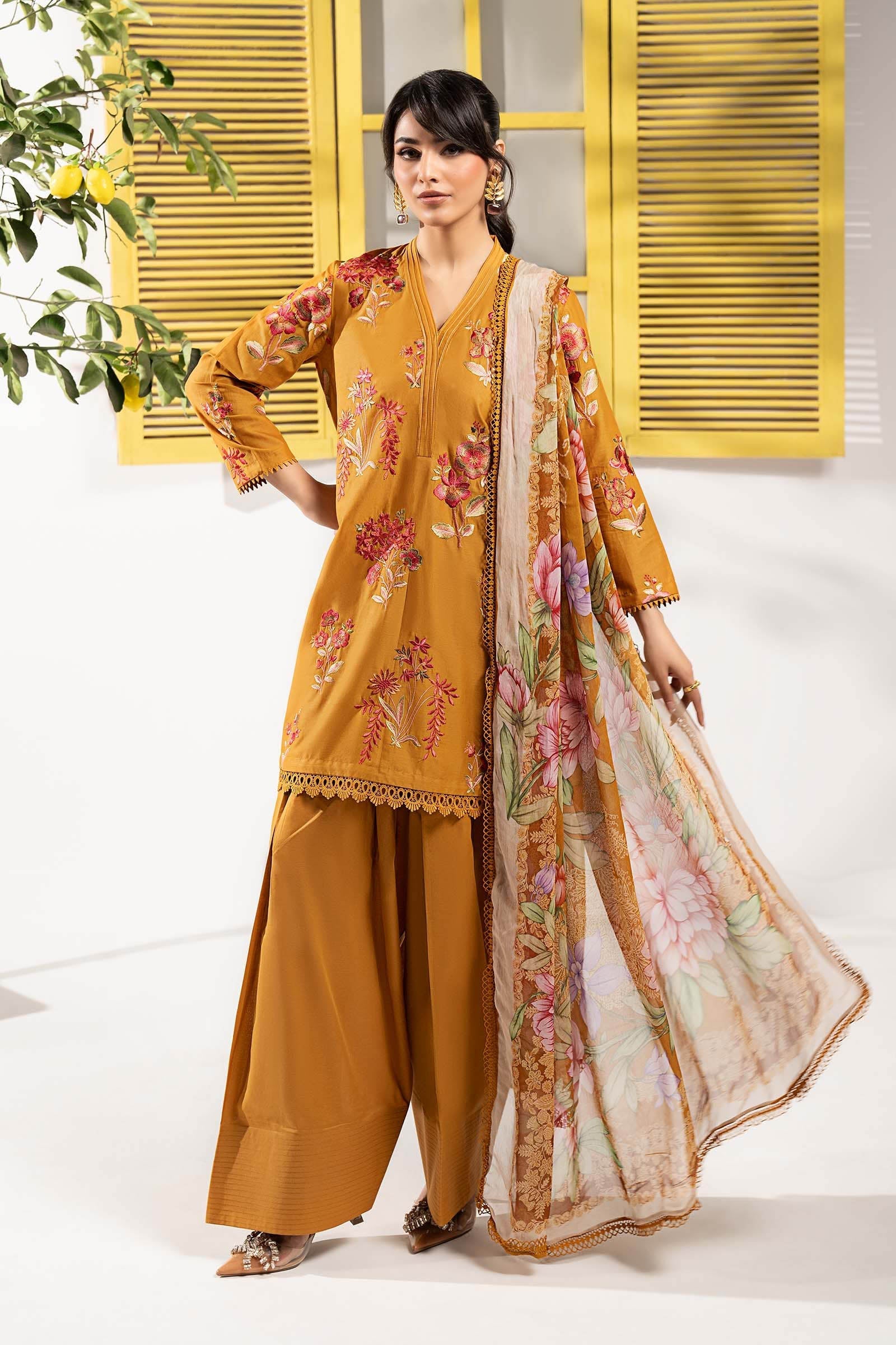 Maria B | Eid Collection 26 | 3 Piece Embroidered Lawn Suit - House Of Hania