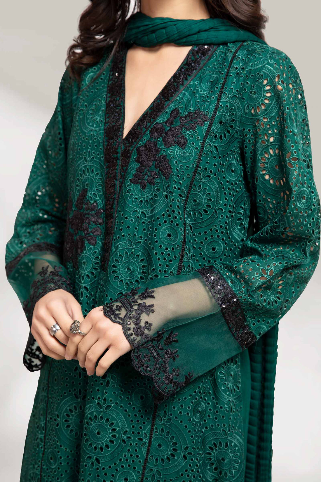 Maria B | Eid Collection 26 | 3 Piece Embroidered Lawn Suit - House Of Hania