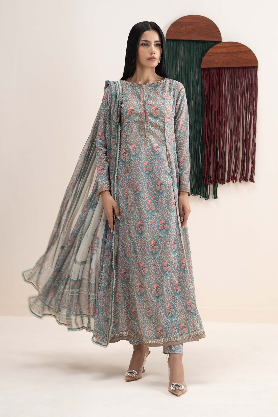 Maria B | Eid Collection 26 | 3 Piece Embroidered Lawn SuitMaria B | Eid Collection 26 | 3 Piece Embroidered Lawn Suit - House Of Hania