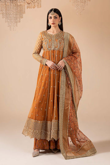 Maria B | Eid Collection 26 | 3 Piece Embroidered Net Suit - House Of Hania