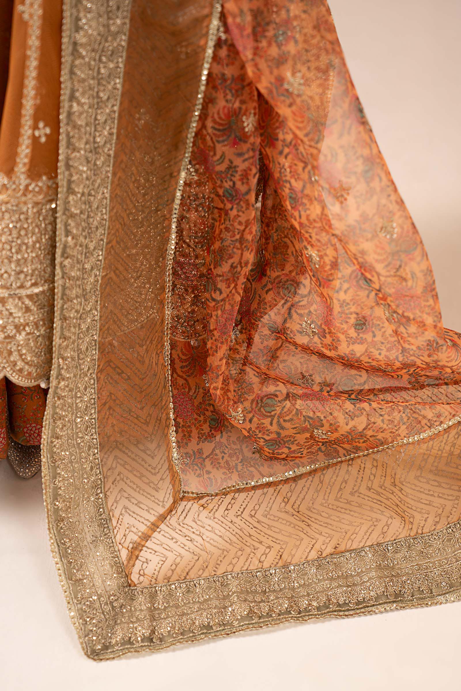 Maria B | Eid Collection 26 | 3 Piece Embroidered Net Suit - House Of Hania