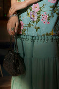 Maria B | Eid Collection 26 | 3 Piece Embroidered Net Suit - House Of Hania