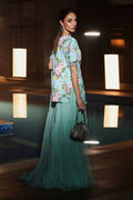 Maria B | Eid Collection 26 | 3 Piece Embroidered Net Suit - House Of Hania