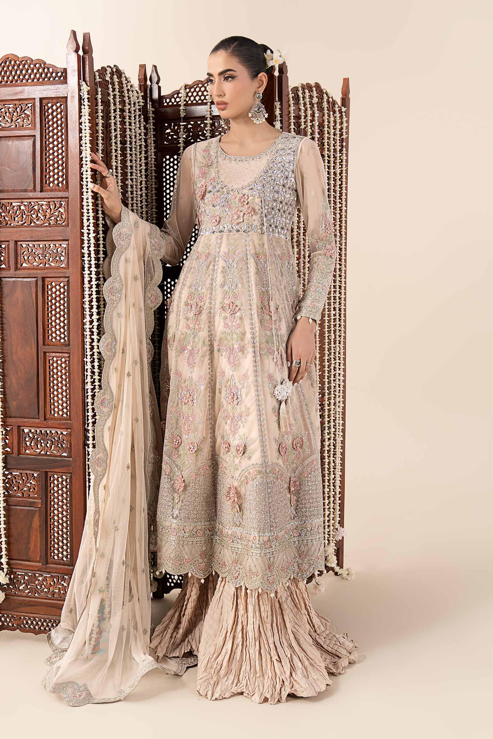 Maria B | Eid Collection 26 | 3 Piece Embroidered Net Suit - House Of Hania