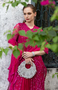 Maria B | Eid Collection 26 | 3 Piece Embroidered Organza Suit - House Of Hania