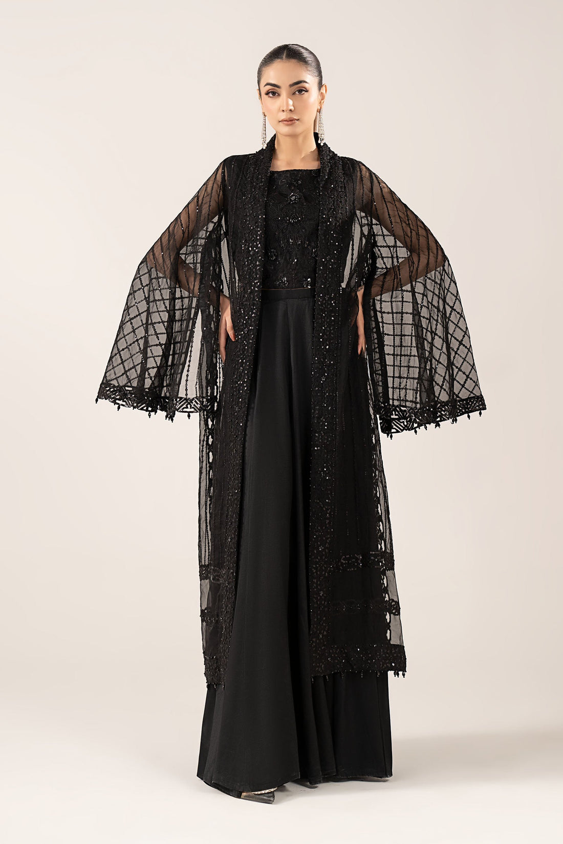 Maria B | Eid Collection 26 | 3 Piece Embroidered Organza Suit - House Of Hania
