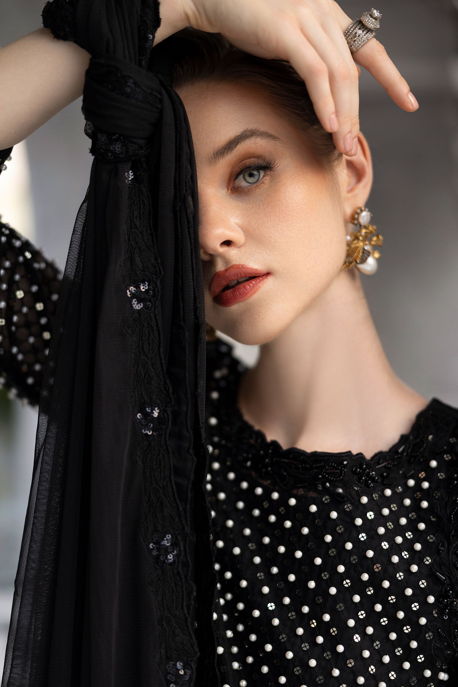 Maria B | Eid Collection 26 | 3 Piece Embroidered Organza Suit - House Of Hania