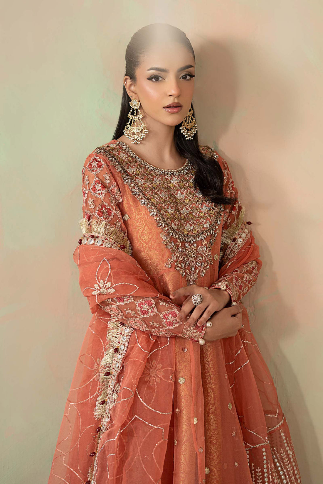 Maria B | Eid Collection 26 | 3 Piece Embroidered Organza Suit - House Of Hania