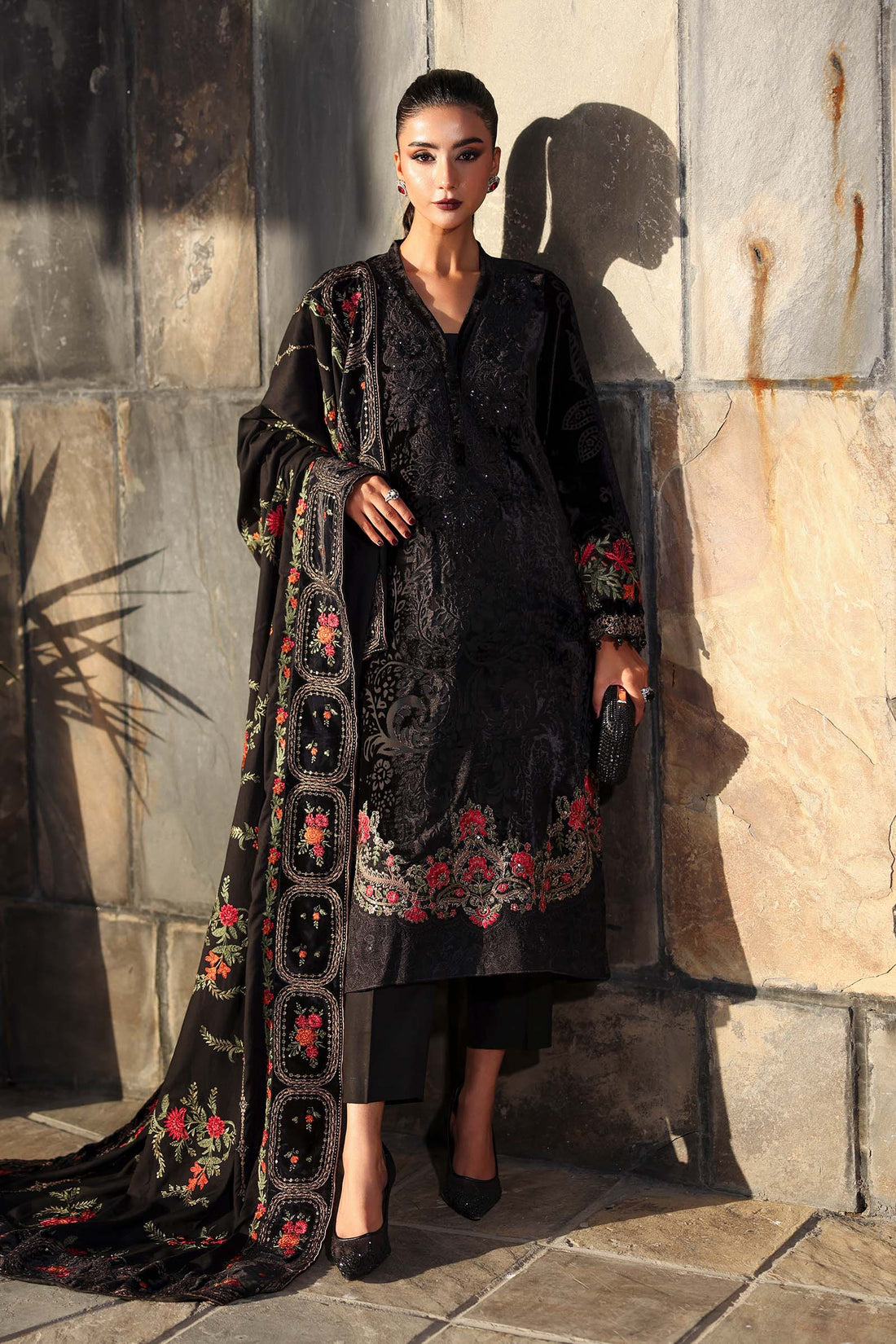 Maria B | Eid Collection 26 | 3 Piece Embroidered Palachi Suit - House Of Hania