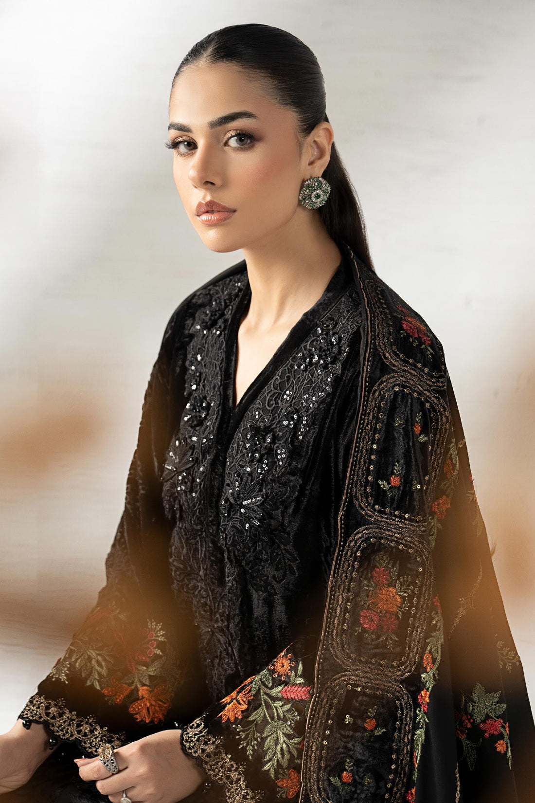 Maria B | Eid Collection 26 | 3 Piece Embroidered Palachi Suit - House Of Hania