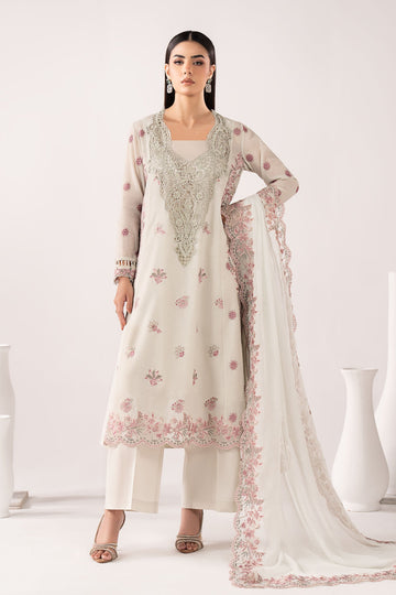 Maria B | Eid Collection 26 | 3 Piece Embroidered Paper Cotton Suit - House Of Hania