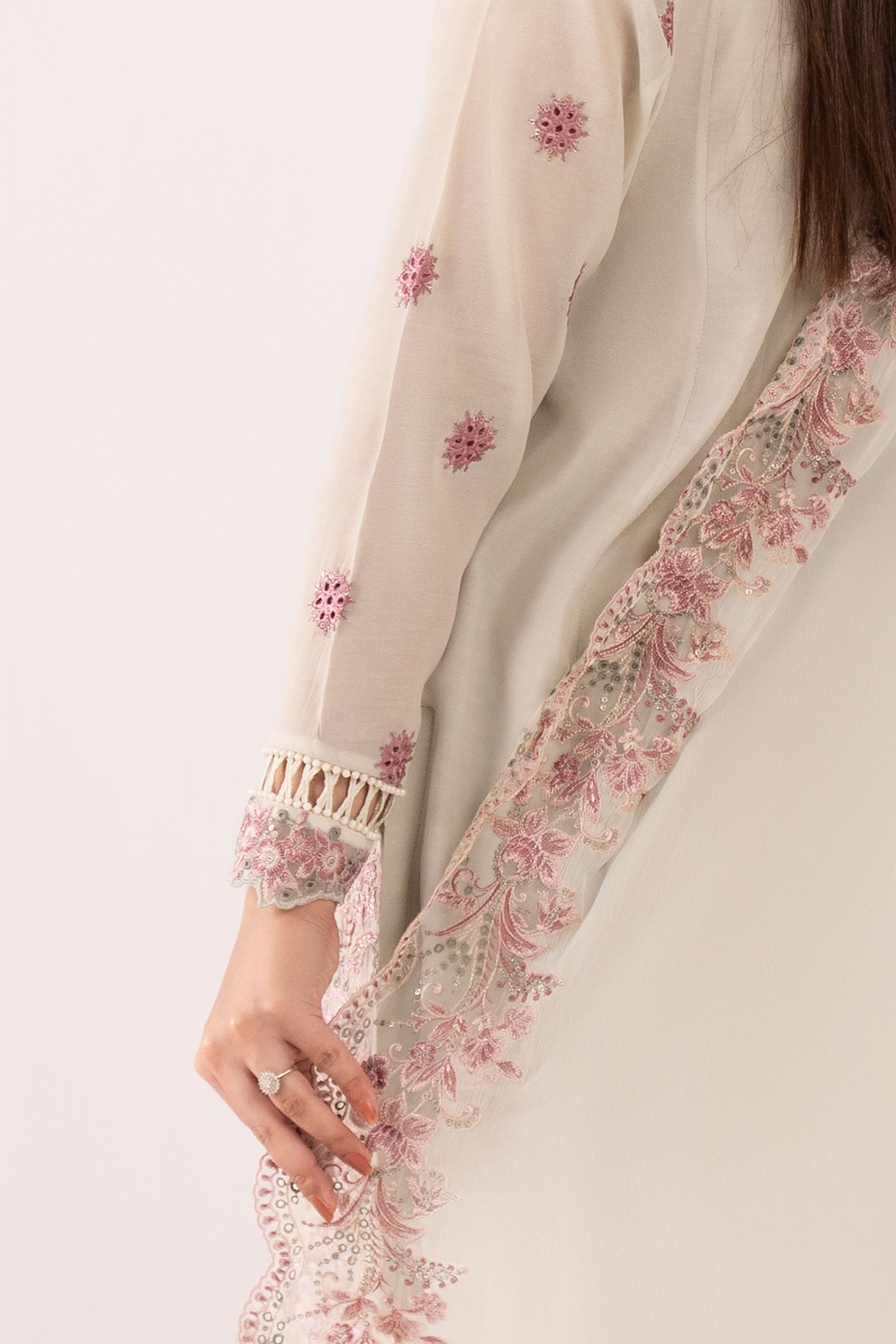 Maria B | Eid Collection 26 | 3 Piece Embroidered Paper Cotton Suit - House Of Hania
