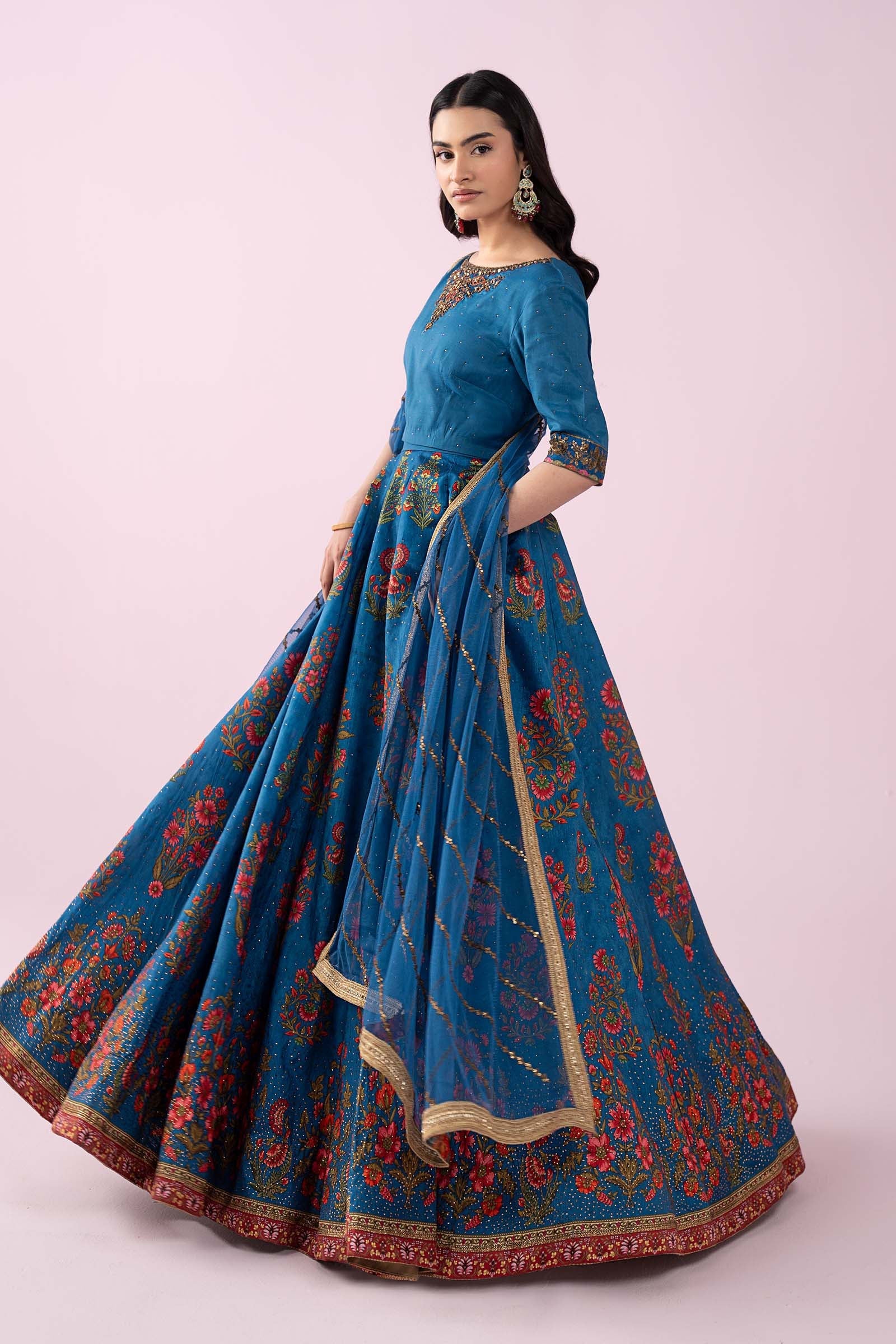 Maria B | Eid Collection 26 | 3 Piece Embroidered Raw Silk Suit - House Of Hania