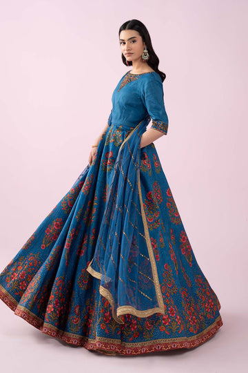 Maria B | Eid Collection 26 | 3 Piece Embroidered Raw Silk Suit - House Of Hania