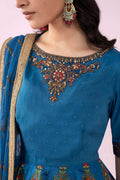 Maria B | Eid Collection 26 | 3 Piece Embroidered Raw Silk Suit - House Of Hania