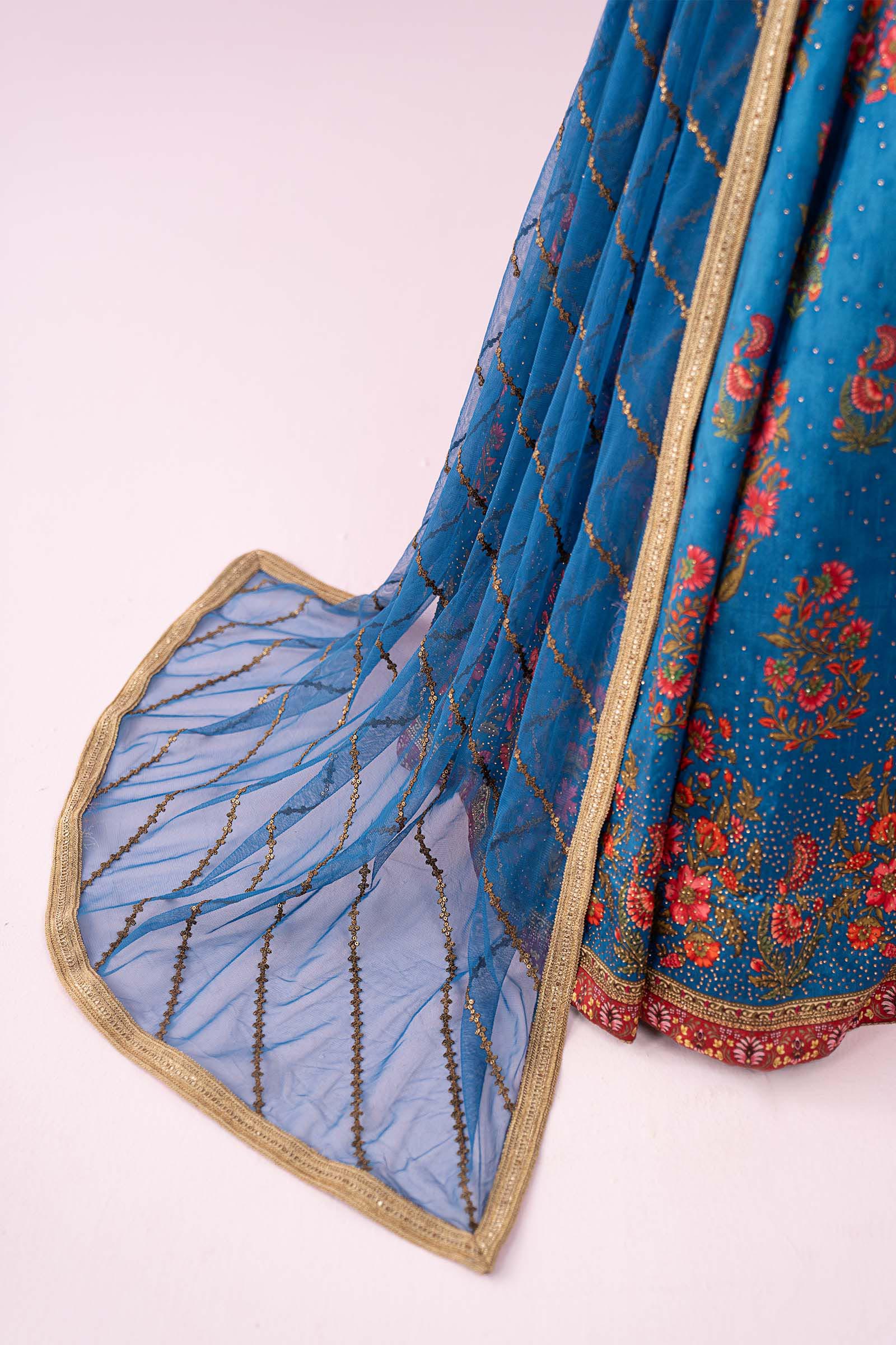 Maria B | Eid Collection 26 | 3 Piece Embroidered Raw Silk Suit - House Of Hania