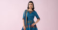Maria B | Eid Collection 26 | 3 Piece Embroidered Raw Silk Suit - House Of Hania