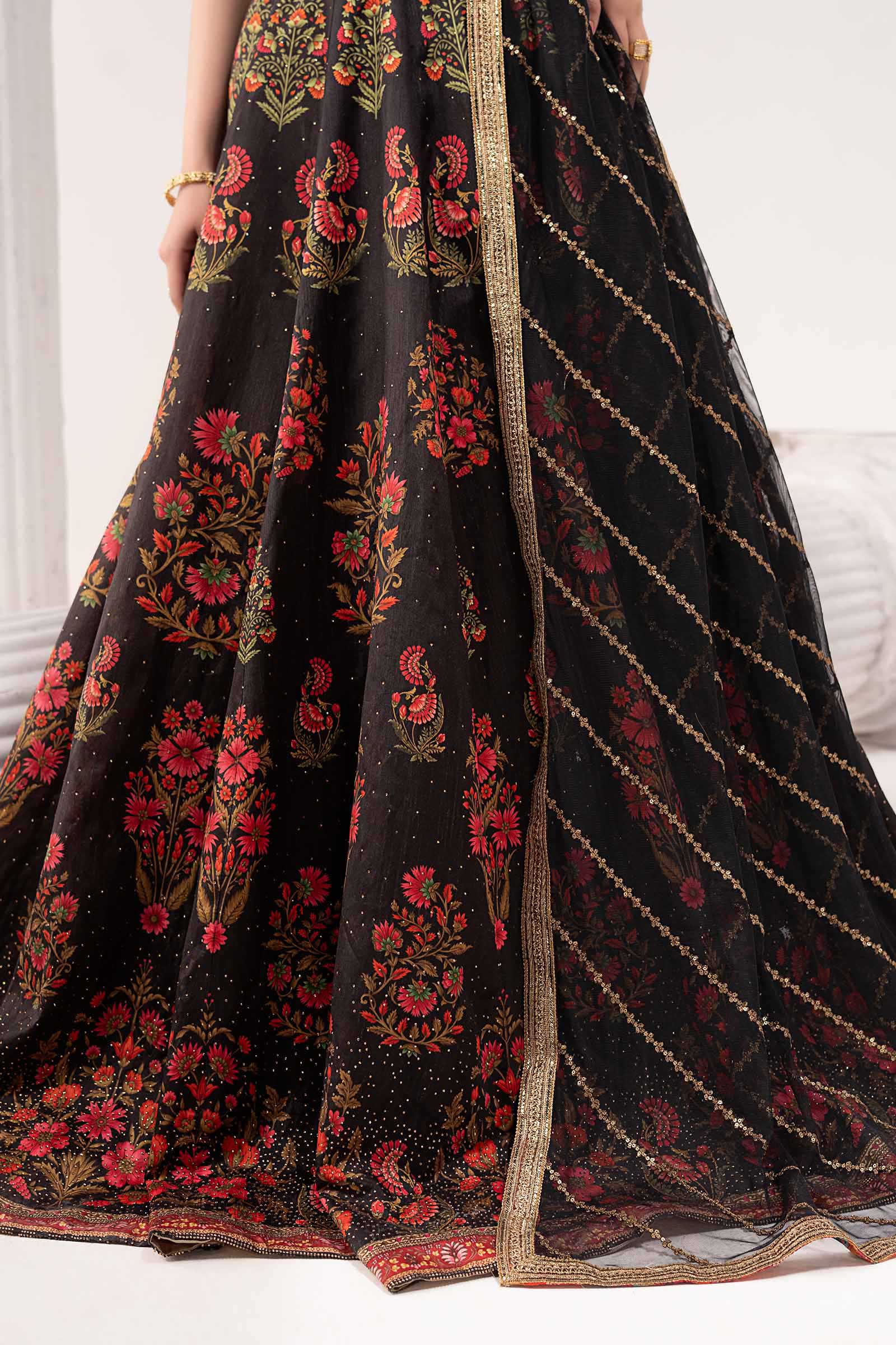 Maria B | Eid Collection 26 | 3 Piece Embroidered Raw Silk Suit - House Of Hania