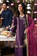 Maria B | Eid Collection 26 | 3 Piece Embroidered Raw Silk Suit - House Of Hania