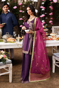 Maria B | Eid Collection 26 | 3 Piece Embroidered Raw Silk Suit - House Of Hania