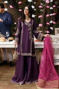 Maria B | Eid Collection 26 | 3 Piece Embroidered Raw Silk Suit - House Of Hania