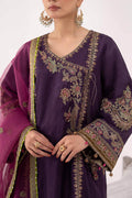 Maria B | Eid Collection 26 | 3 Piece Embroidered Raw Silk Suit - House Of Hania