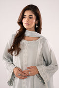 Maria B | Eid Collection 26 | 3 Piece Embroidered Raw Silk Suit - House Of Hania