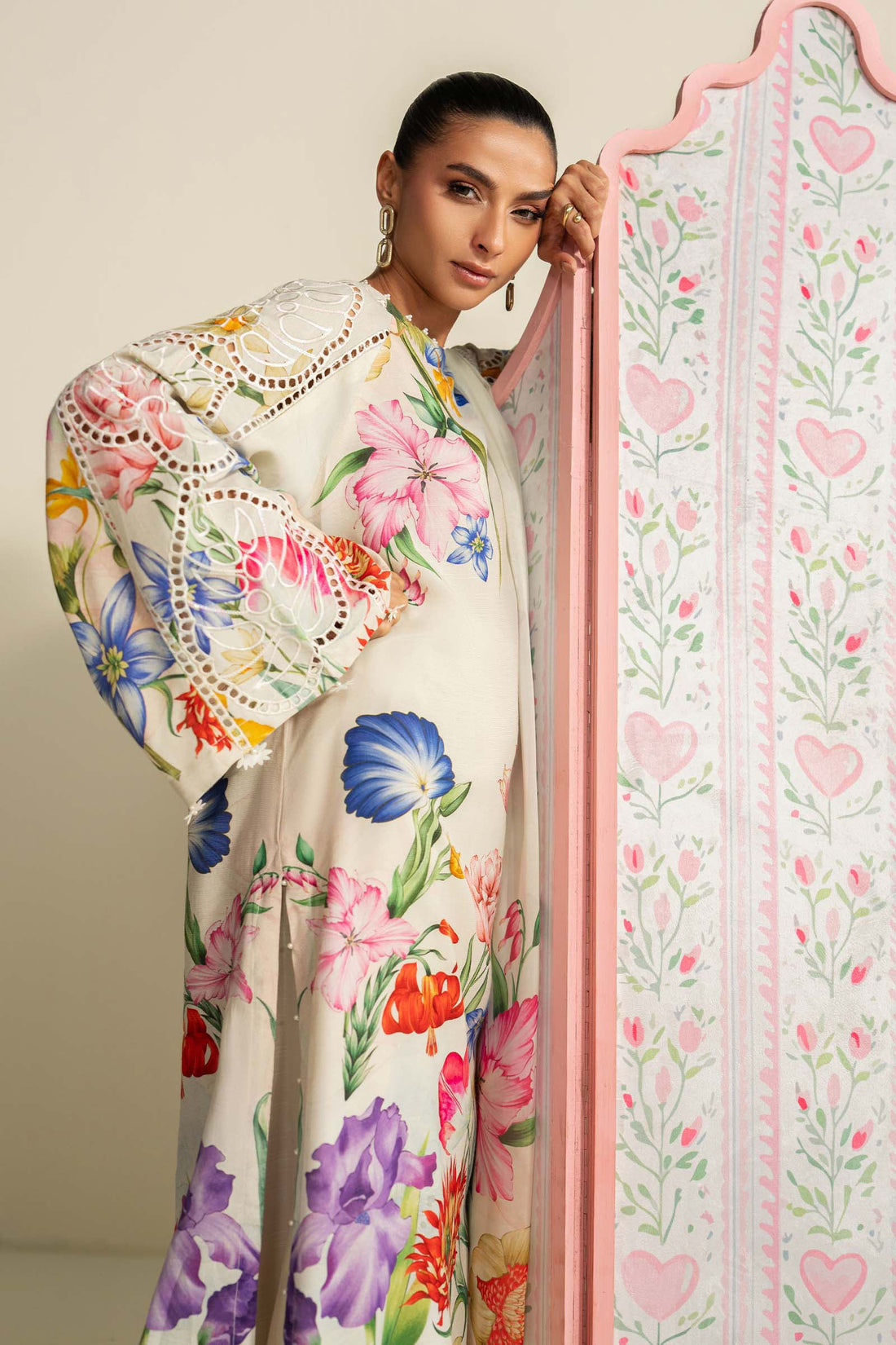 Maria B | Eid Collection 26 | 3 Piece Embroidered Raw Silk Suit - House Of Hania