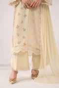 Maria B | Eid Collection 26 | 3 Piece Embroidered Raw Silk Suit - House Of Hania