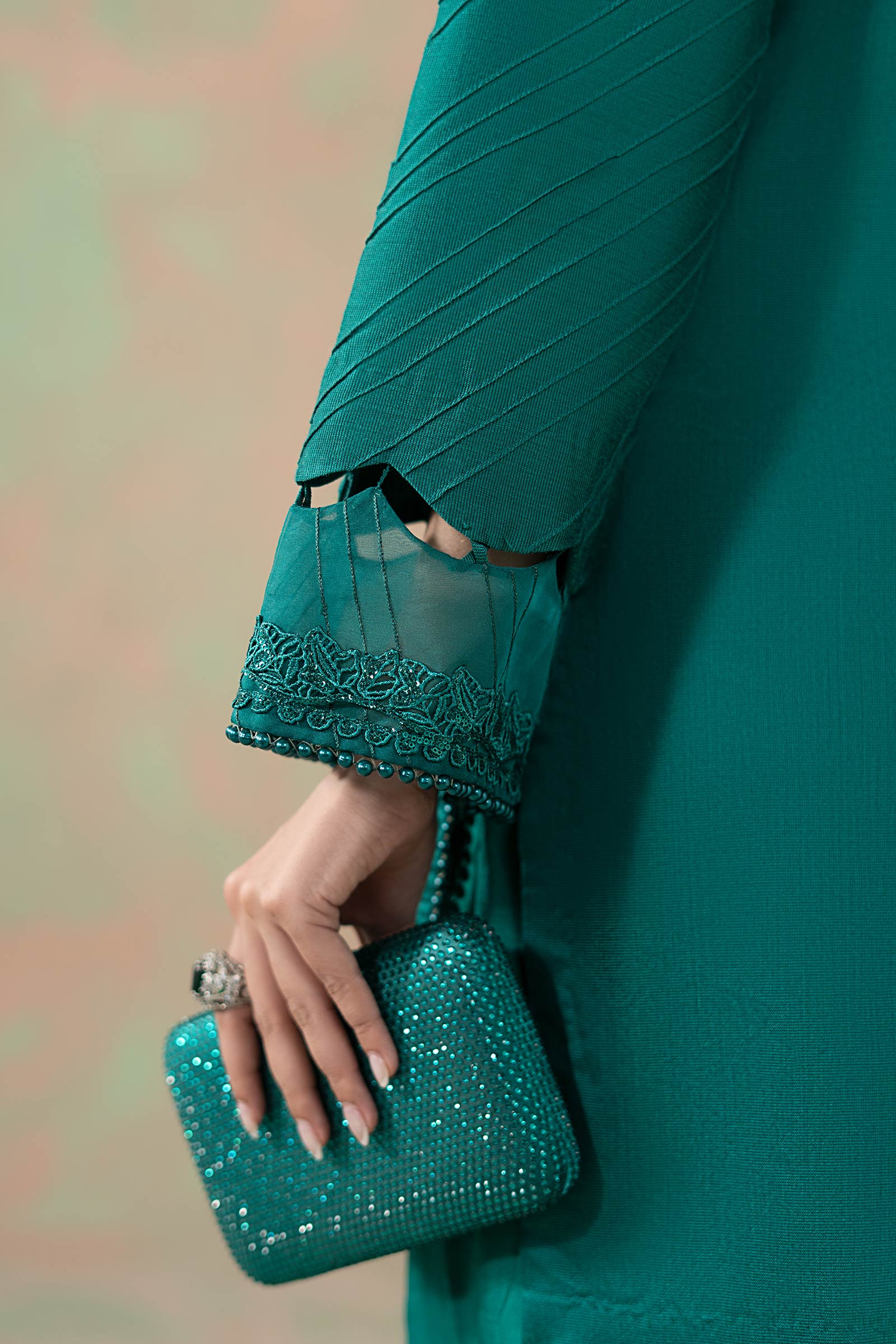 Maria B | Eid Collection 26 | 3 Piece Embroidered Silk Net Suit - House Of Hania