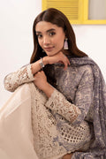 Maria B | Eid Collection 26 | 3 Piece Embroidered Silk Suit - House Of Hania