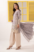 Maria B | Eid Collection 26 | 3 Piece Embroidered Silk Suit - House Of Hania