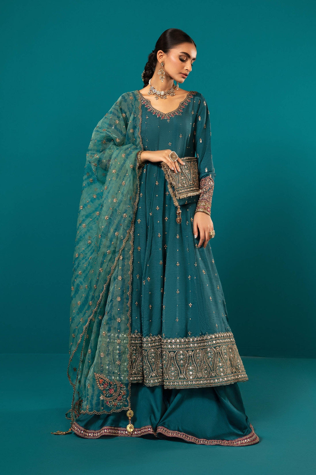 Maria B | Eid Collection 26 | 3 Piece Embroidered Suit - House Of Hania