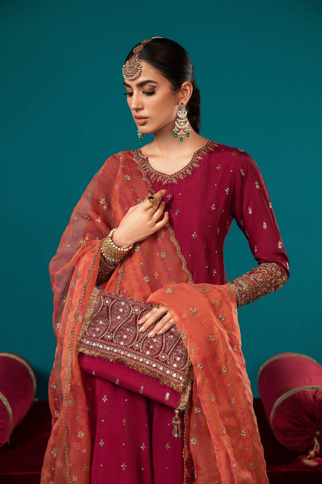 Maria B | Eid Collection 26 | 3 Piece Embroidered Suit - House Of Hania