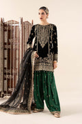 Maria B | Eid Collection 26 | 3 Piece Embroidered Velvet Suit - House Of Hania